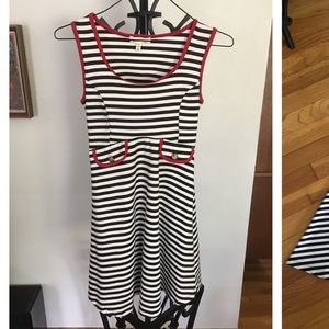 Monteau striped sleeveless dress
